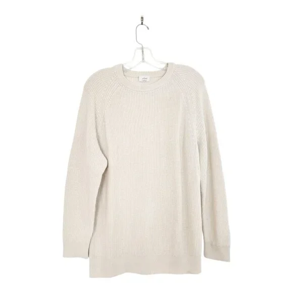 Aritzia Wilfred Crew Neck Rib Knit Oversized Sweater - Picture 3 of 7